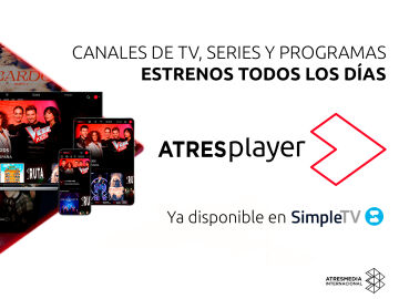 Simpletv ofrece ATRESplayer a sus clientes