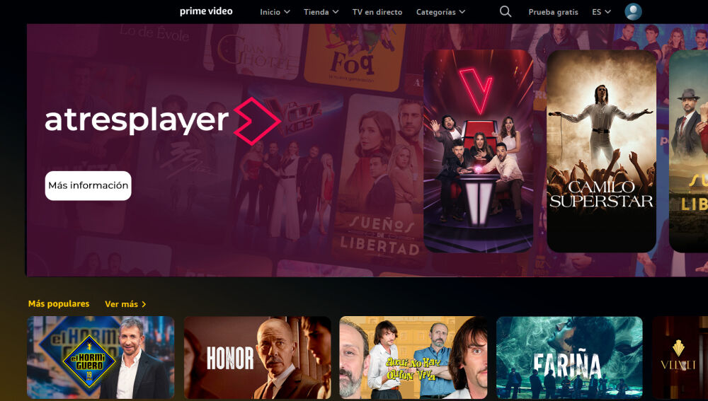 Atresplayer cierra un nuevo acuerdo con Prime Video para Colombia y Chile